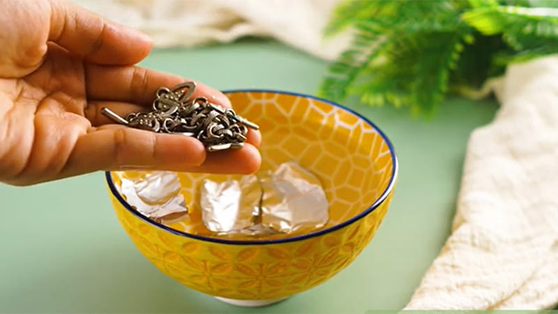 Các bước làm sạch bạc tại nhà