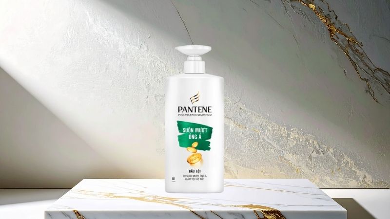 Pantene Silky Smooth Care (Màu xanh lá/Vàng) - Suôn mượt óng ả