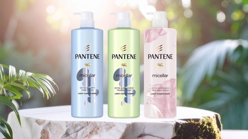 Pantene Micellar Detox (Dòng cao cấp) - Làm sạch sâu cho tóc dầu