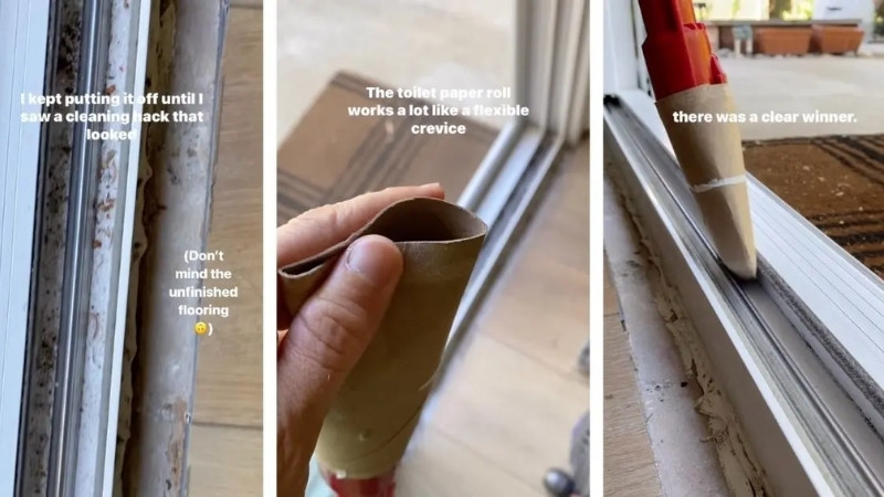 Sử dụng lõi giấy vệ sinh gắn máy hút bụi