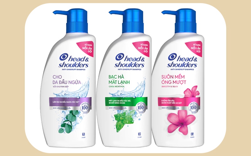 Tổng hợp các loại dầu gội Head & Shoulders phổ biến nhất