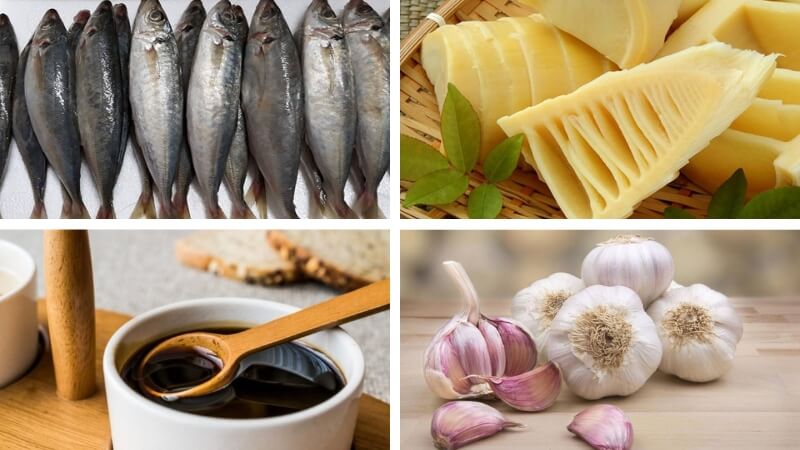 Nguyên liệu làm cá nục kho măng