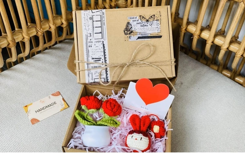 Hộp quà handmade thể hiện sự chân thành và tinh tế.