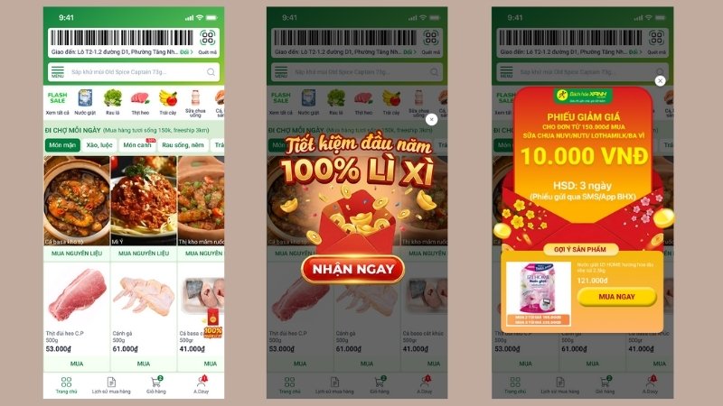 Tiết kiệm đầu năm - 100% lì xì từ Bách hóa XANH