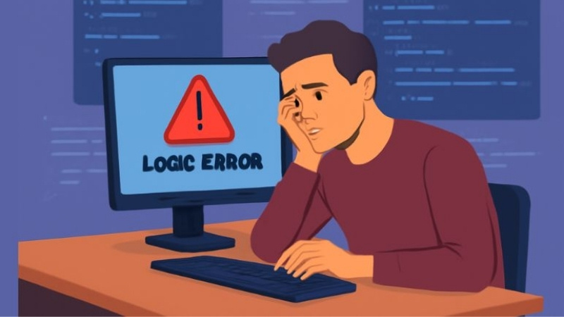 Logic Error là lỗi thuật toán khiến chương trình chạy sai kết quả dù không báo lỗi cú pháp