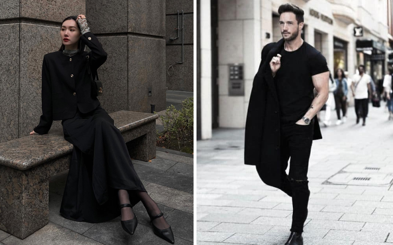 Kiêng mặc quần áo đen trắng Kiêng mặc quần áo đen trắng