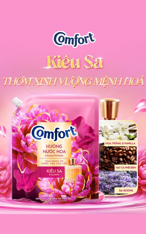 Review nước xả vải Comfort hương nước hoa kiêu sa có tốt không? Review chi tiết