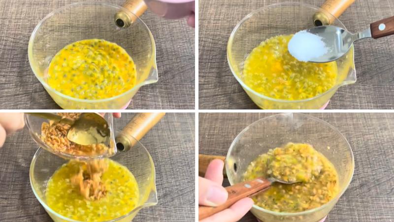 Làm nước sốt chanh leo Làm nước sốt chanh leo