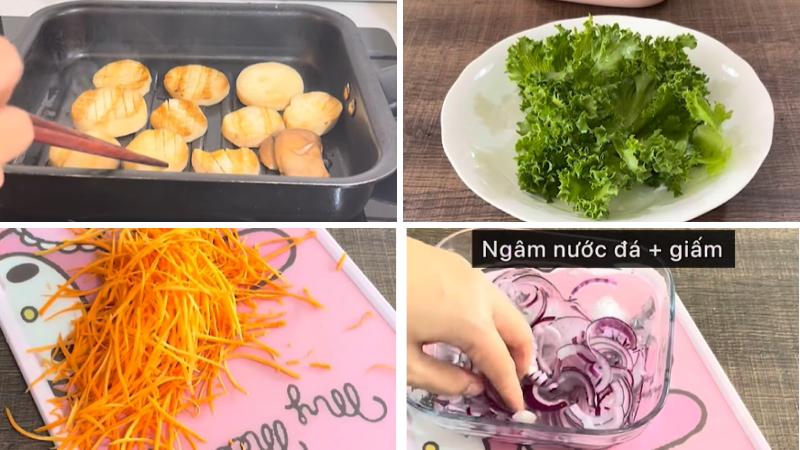 Sơ chế nguyên liệu và chiên nấm Sơ chế nguyên liệu và chiên nấm