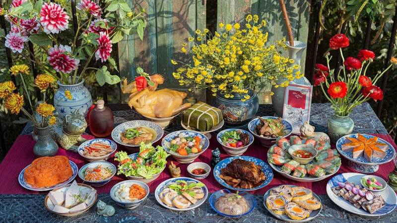 Mâm cúng Phật Rằm tháng Giêng