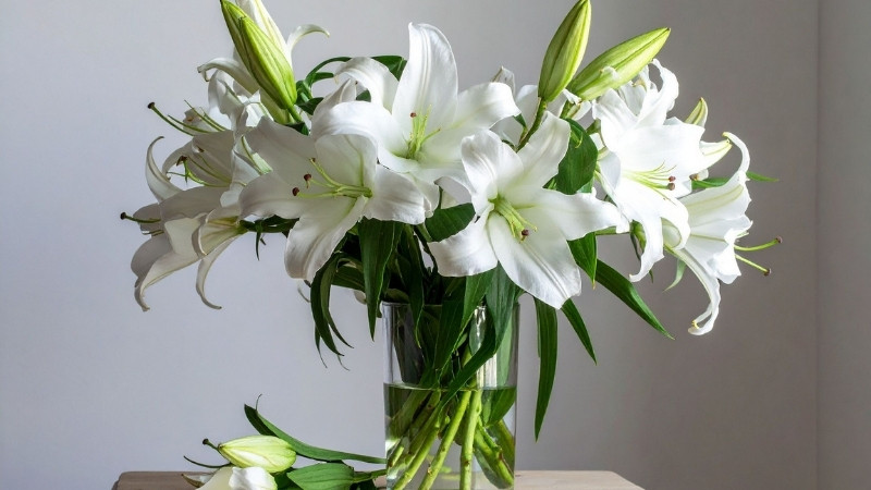 Nên chọn hoa tươi, tránh hoa giả, hoa héo và hạn chế các loài có mùi hương quá nồng gắt