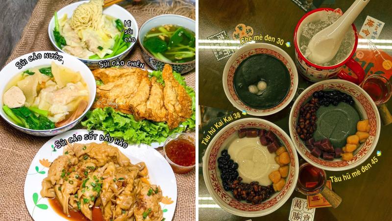 Phố sủi cảo và ăn chè tại quận 5