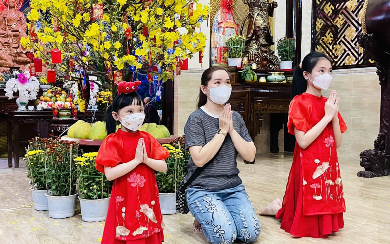 Thứ tự hành lễ từ ngoài vào trong chi tiết