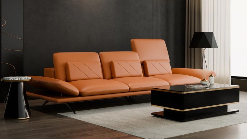 Đối với sofa da