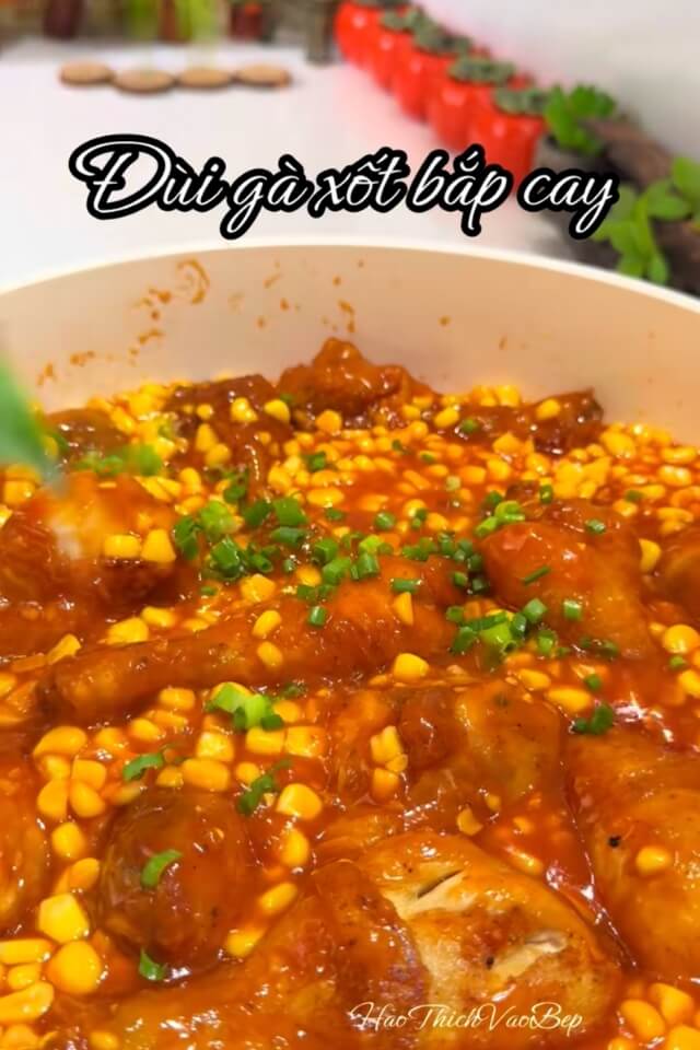 Cách làm đùi gà sốt bắp cay thơm béo, đậm đà, bắt cơm