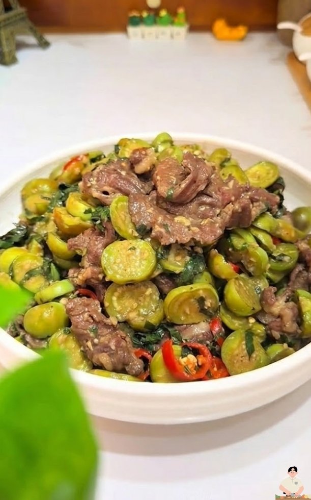 Lạ miệng với công thức với công thức làm cà pháo xào bò