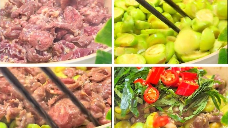 Xào cà pháo thịt bò