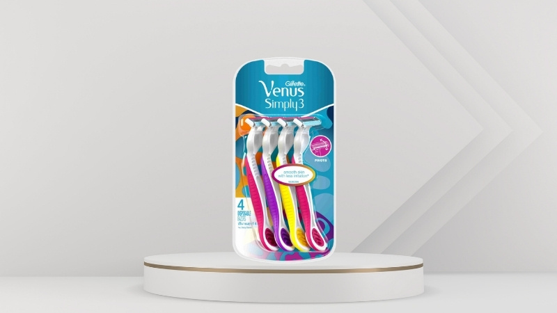Bộ 4 cây dao cạo 3 lưỡi Gillette Venus Simply