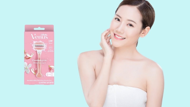 Bộ dao cạo Gillette Venus White Tea