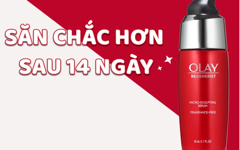 Serum giúp da mịn màng, săn chắc và ẩm mượt rõ rệt