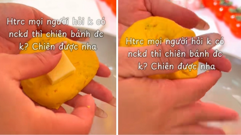 Tạo hình và bọc nhân phô mai Tạo hình và bọc nhân phô mai