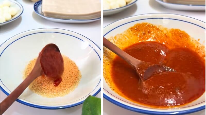 Pha xốt muối tắc chua cay