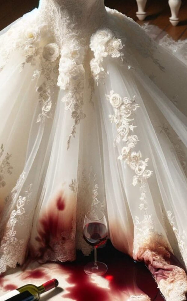 Hướng dẫn tẩy vết rượu vang trên váy cưới an toàn và hiệu quả nhất