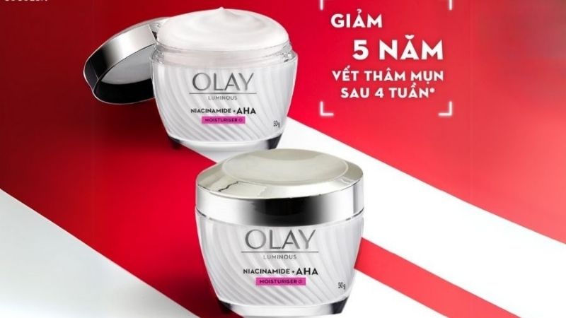 Kem dưỡng da Olay Luminous Niacinamide + AHA - Chuyên trị thâm mụn