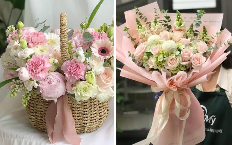 Hoa kèm lời chúc dễ thương Hoa kèm lời chúc dễ thương