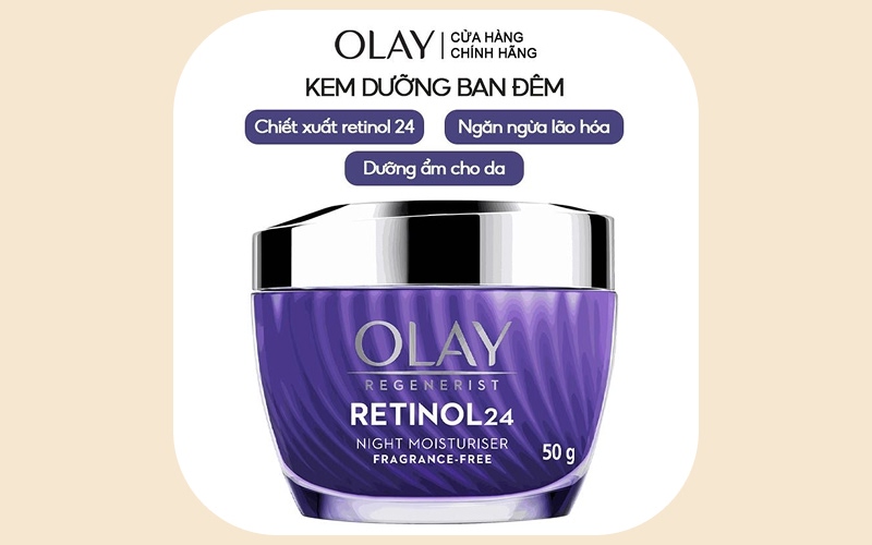 Kem Dưỡng Olay Retinol 24 Night Moisturizer – Ban Đêm