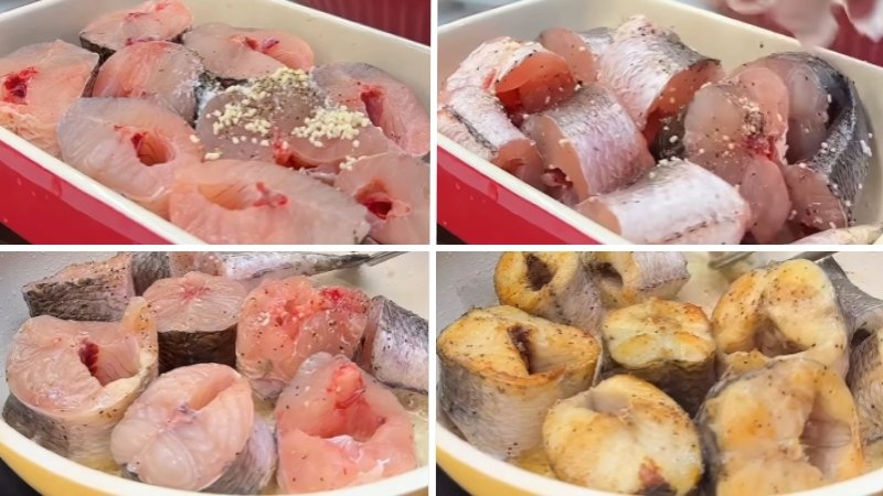 Ướp và chiên sơ cá Ướp và chiên sơ cá