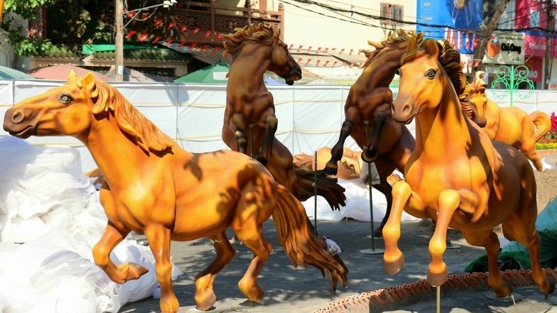 Linh vật ngựa tại Cần Thơ