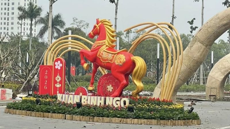 Linh vật ngựa tại Bắc Ninh
