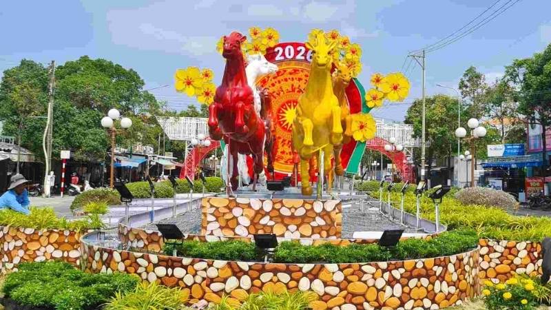 Linh vật ngựa tại Cà Mau