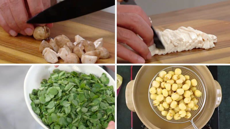 Bước 1: Sơ chế nguyên liệu