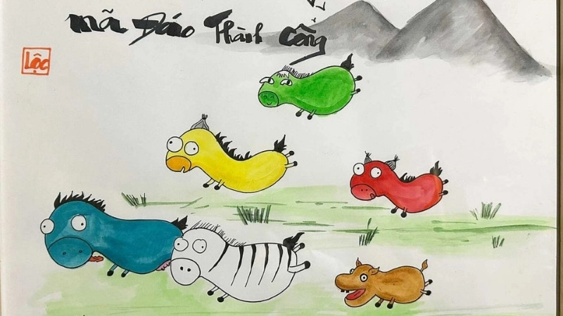 Hình nền mã đáo thành công hài hước 1 Hình nền mã đáo thành công hài hước 1