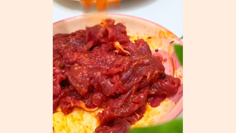 Ướp thịt bò
