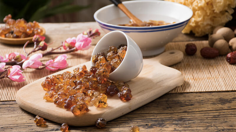 Nhựa đào giàu collagen thực vật, giúp tăng độ đàn hồi, làm mờ nếp nhăn và trẻ hóa làn da Nhựa đào giàu collagen thực vật, giúp tăng độ đàn hồi, làm mờ nếp nhăn và trẻ hóa làn da