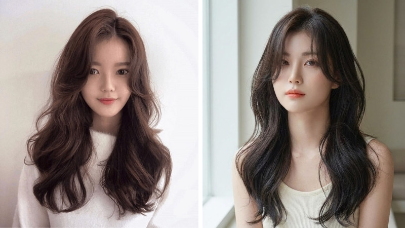 Tóc mái uốn chữ C