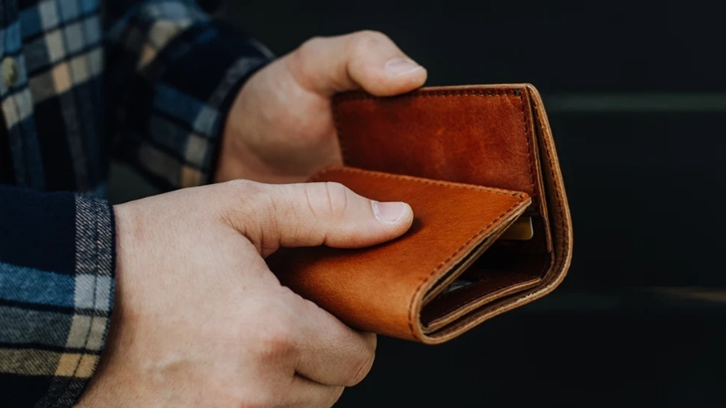 Ví da nam tối giản Ví da nam tối giản