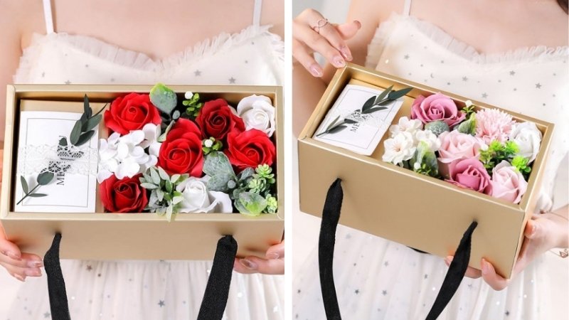 Hộp hoa sáp thơm Hộp hoa sáp thơm