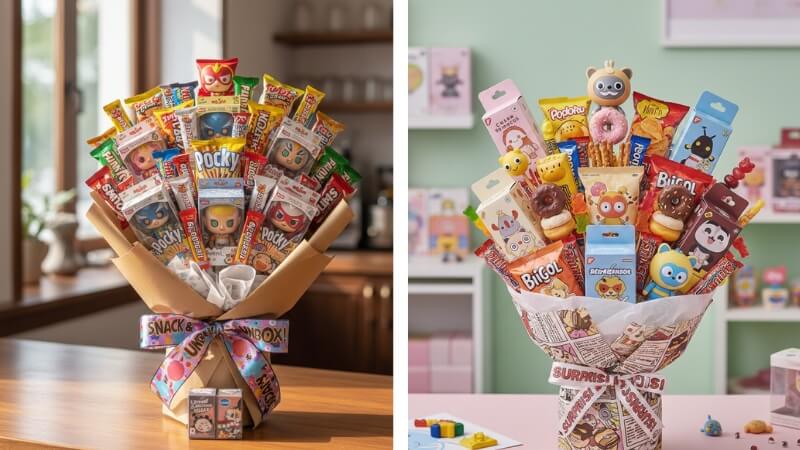 Bó hoa kết hợp Blind Box/Art Toy Bó hoa kết hợp Blind Box/Art Toy