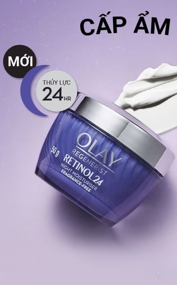 Review chi tiết kem dưỡng da Olay Regenerist Retinol 24 Night Moisturizer