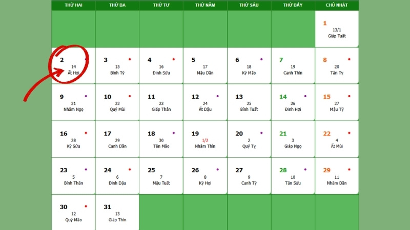 Xuất hành ngày 02/03/2026 Xuất hành ngày 02/03/2026