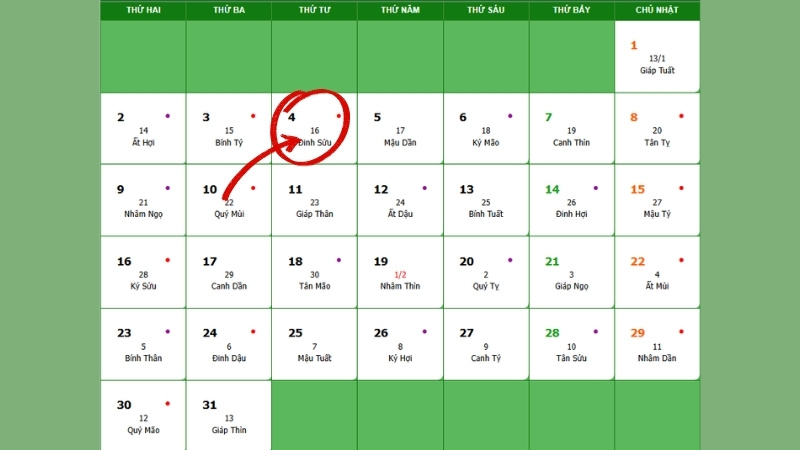 Xuất hành ngày 04/03/2026 Xuất hành ngày 04/03/2026