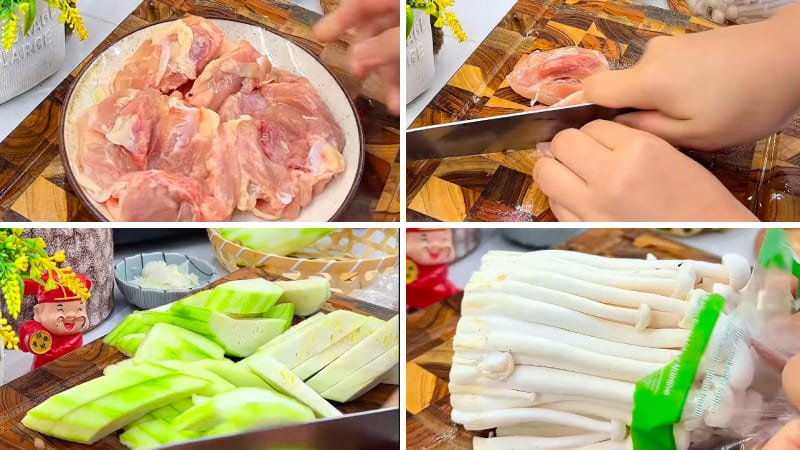 Bước 1: Sơ chế nguyên liệu Bước 1: Sơ chế nguyên liệu