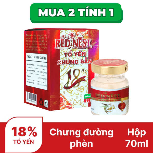 Nước yến chưng sẵn Red Nest 70ml