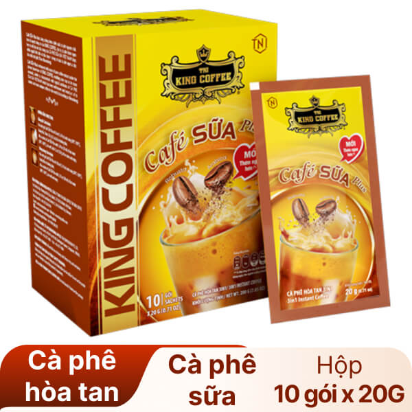Cà phê sữa TNI King Coffee Plus 3 in 1 200g