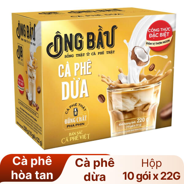 Cà phê dừa Ông Bầu 220g