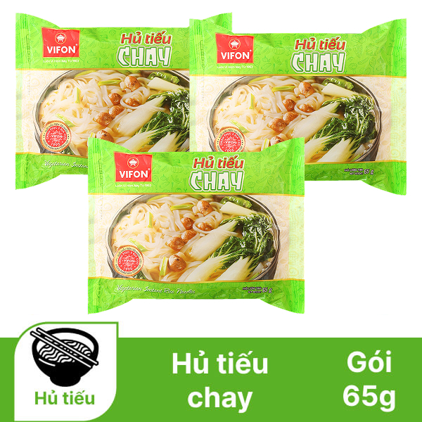 3 gói hủ tiếu chay Vifon